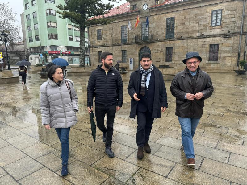 Pedro Blanco supervisa amb Samuel Lago els projectes i inversions en els quals col·laboren el Govern d'Espanya i l'Ajuntament de Cambados