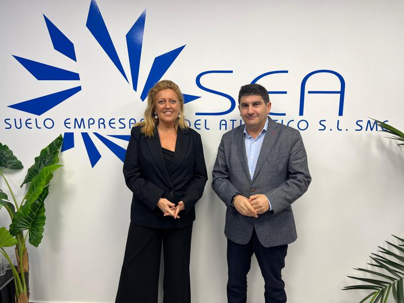 Pedro Blanco informa de la creació de més de 1.000 llocs de treball en les empreses assentades en els polígons de Sòl Empresarial Atlàntic (SIGA)