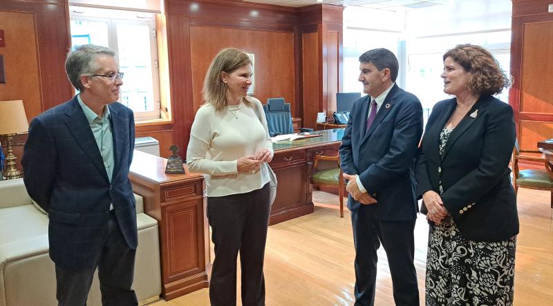 Pedro Blanco repassa amb la presidenta de l'Agència Estatal de Meteorologia (AEMET) les inversions del Govern en infraestructures