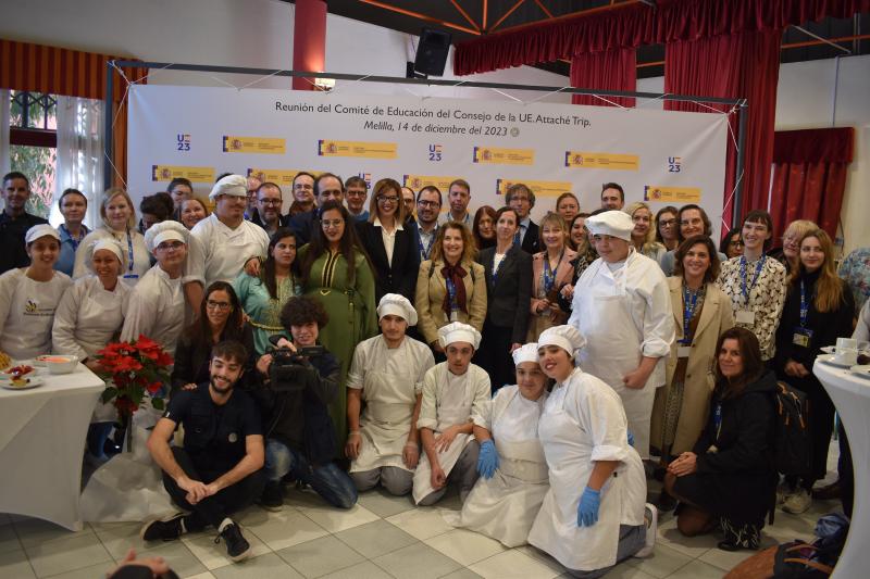 Els experts d'educació dels 27 països de la UE coneixen de primera mà la gestió de la multiculturalitat en els centres educatius de Melilla