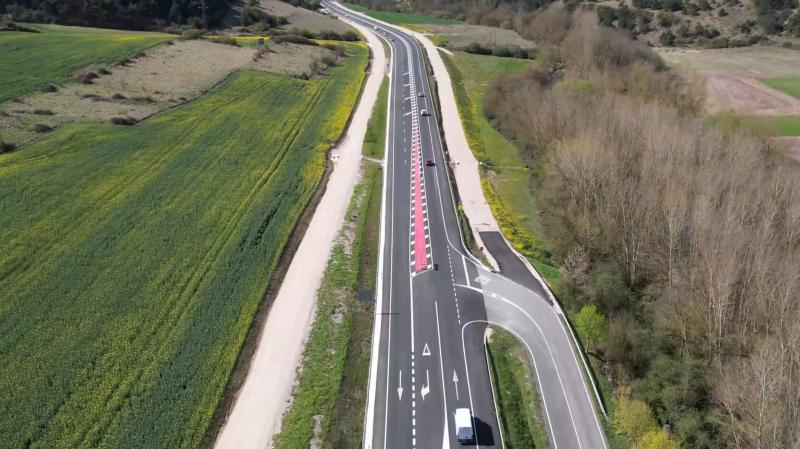 Transports atorga una subvenció de 15 milions d'euros al Govern de Navarra per a millorar la carretera N-121-AL