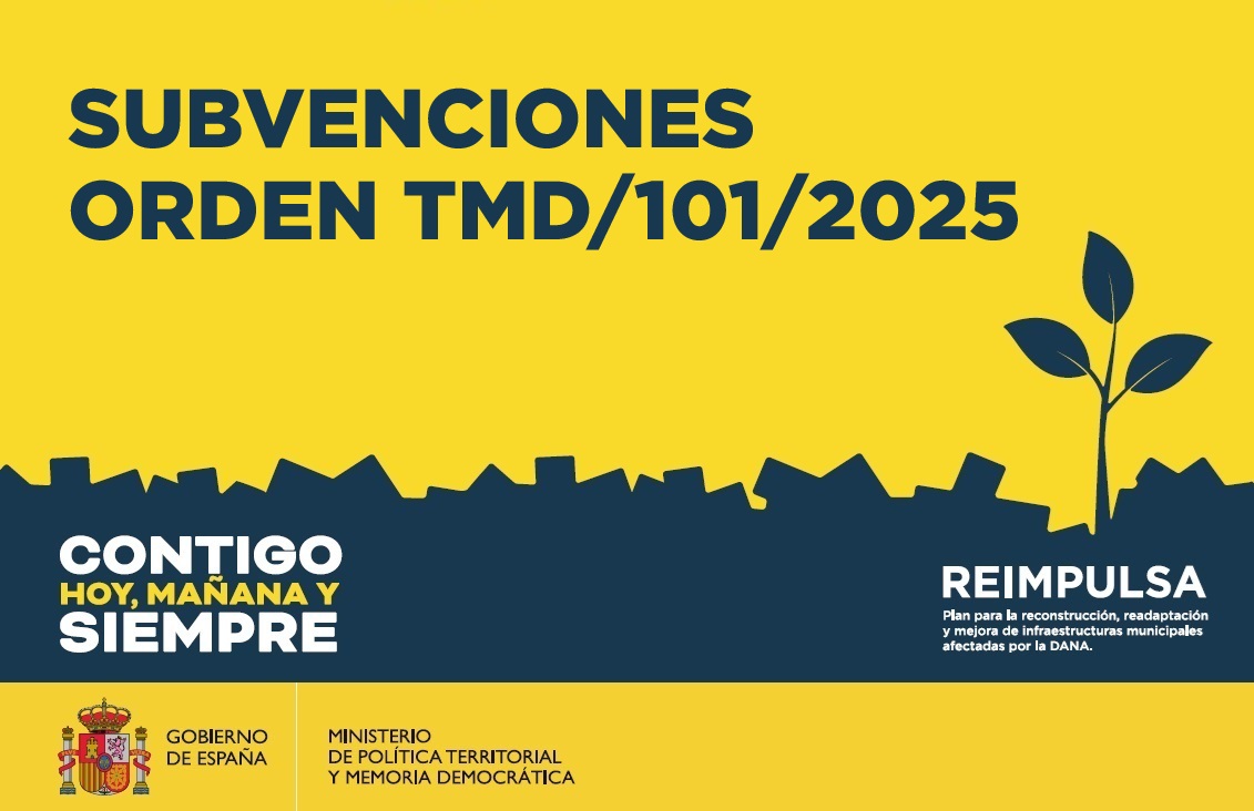 DANA, Orden TMD/101/2025 (art. 5 RD-ley 6/2024, municipios Anexo I)