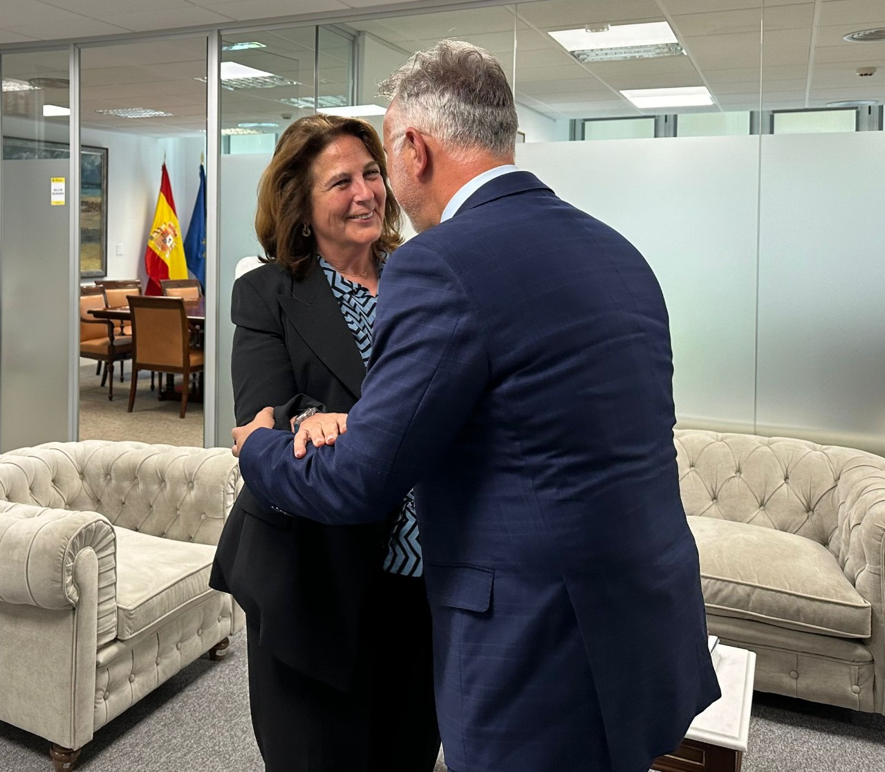 Reunió amb la representant de l'Organització Internacional de Migracions