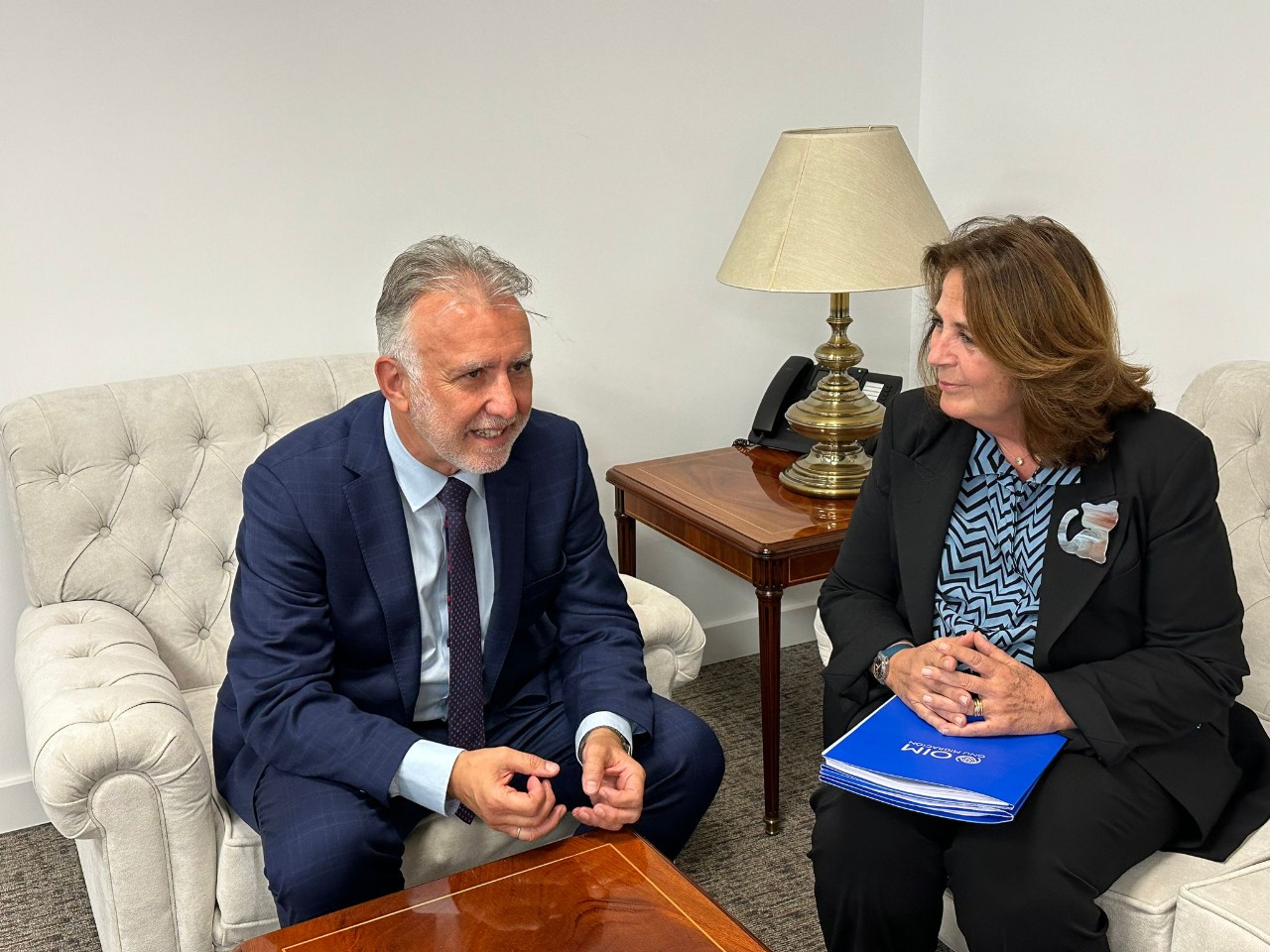 Reunió amb la representant de l'Organització Internacional de Migracions